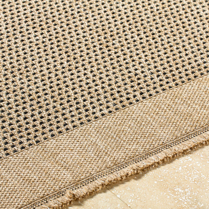 LORI Indoor & Outdoor Cottage Jute-Look Beige/Brown Area Rug Texture
