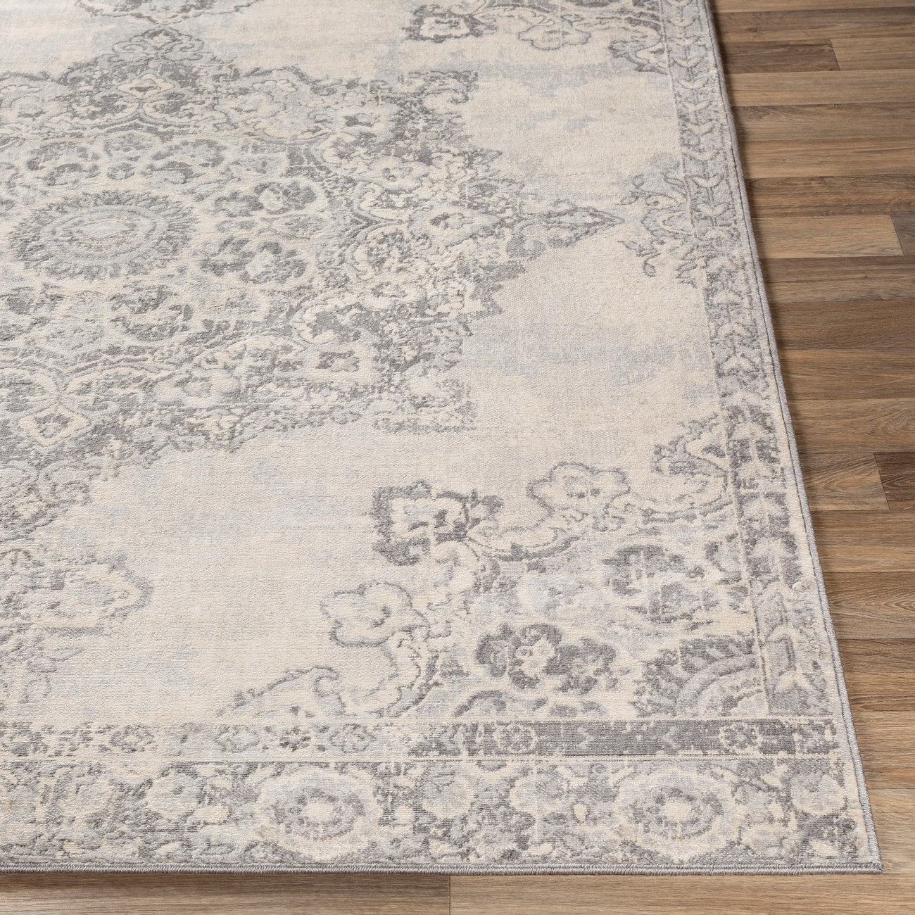 LOLA Vintage Traditional Oriental Boho Cream Area Rug Front