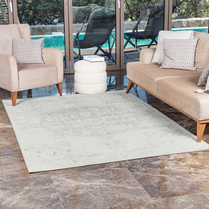 LOLA Vintage Traditional Oriental Boho Cream Area Rug Styleshot