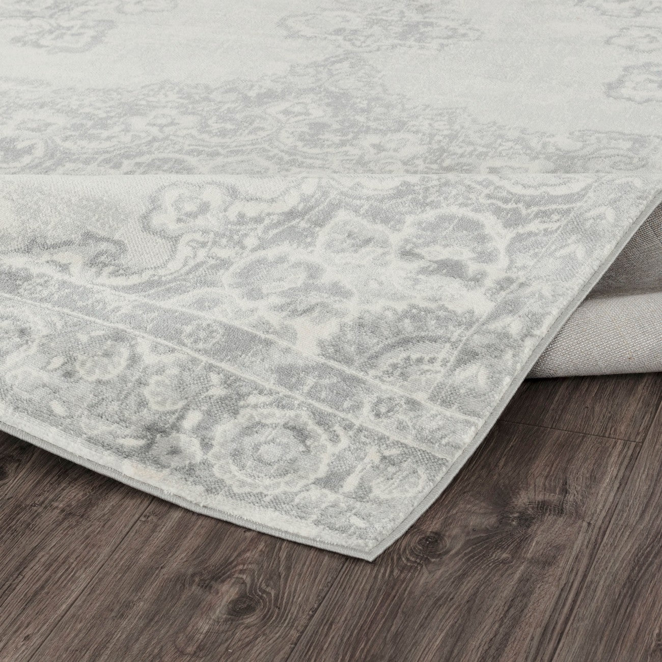 LOLA Vintage Traditional Oriental Boho Cream Area Rug Fold