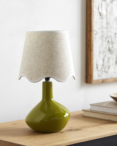 Neuenhagen Olive & Wheat Ceramic Table Lamp