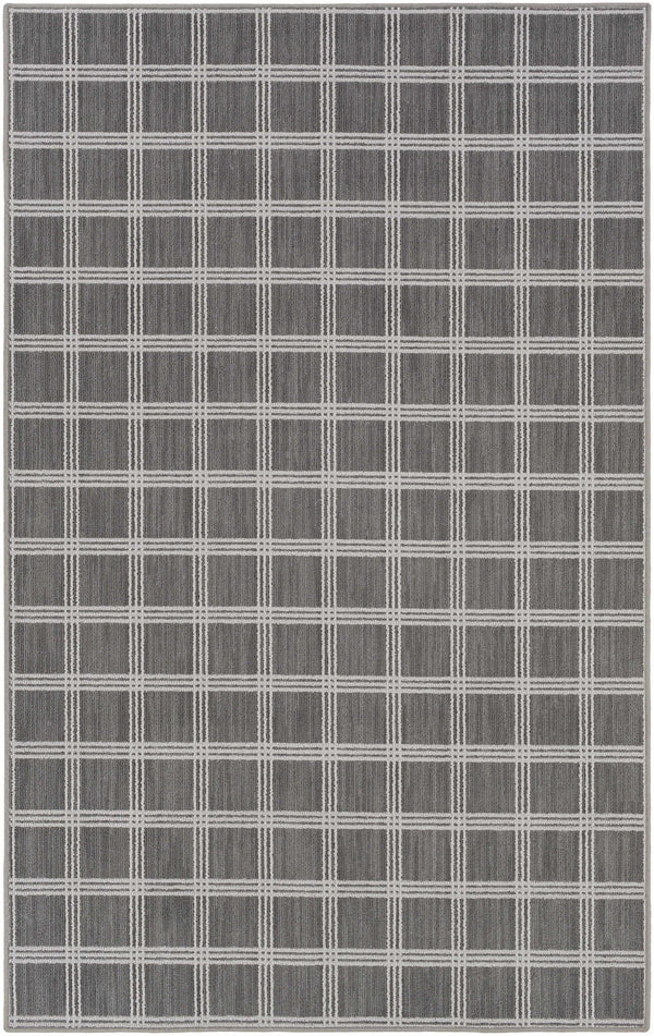 Custom Size Oretha Gray Checkered Rug