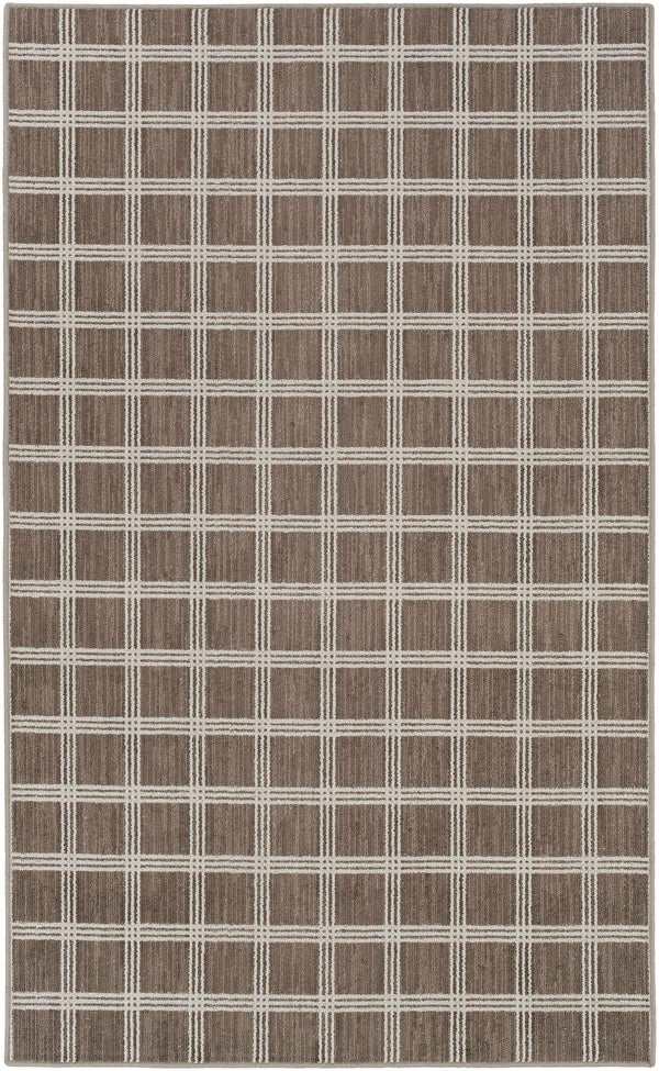 Custom Size Oretha Brown Checkered Rug