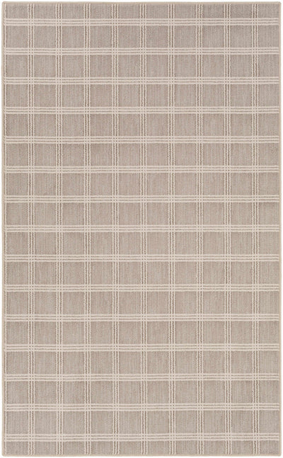 Custom Size Oretha Dark Beige Checkered Rug