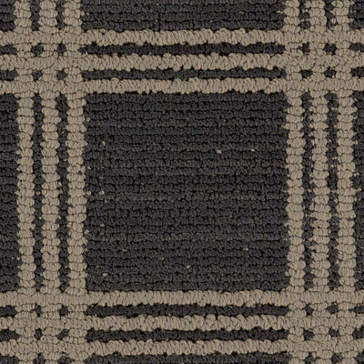 Custom Size Oretha Charcoal Checkered Rug