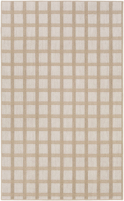 Custom Size Oretha Cream Checkered Rug