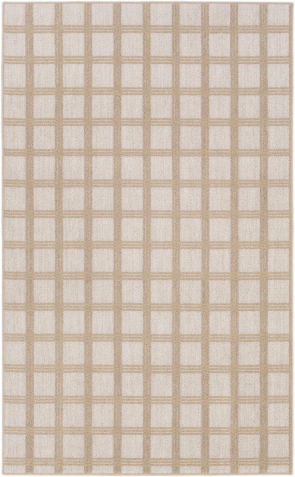 Custom Size Oretha Cream Checkered Rug