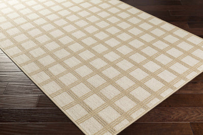 Custom Size Oretha Cream Checkered Rug