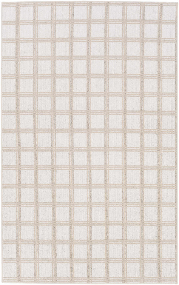 Custom Size Oretha Beige Checkered Rug