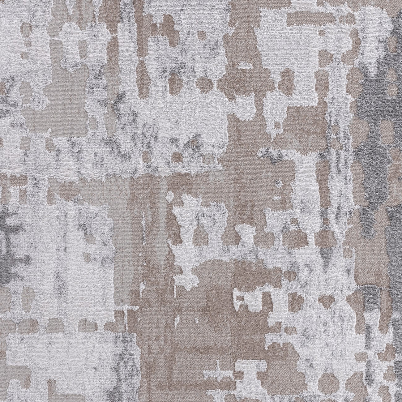 ORGANA Abstract Modern Marble White/Beige Area Rug Swatch
