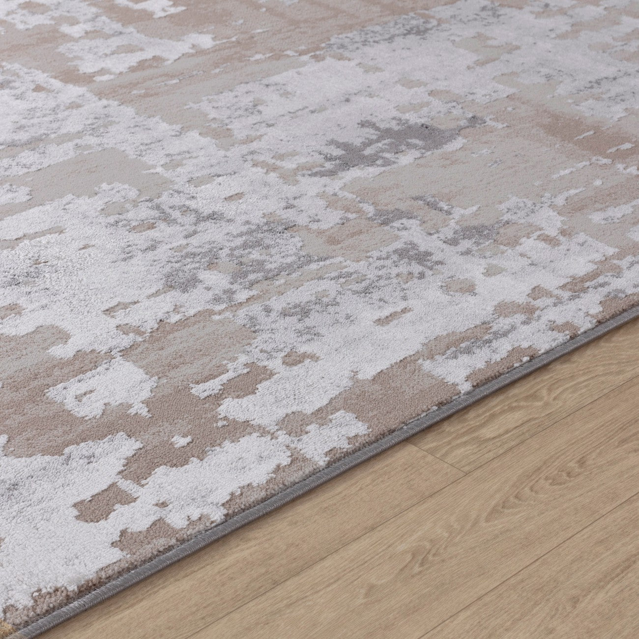 ORGANA Abstract Modern Marble White/Beige Area Rug Texture