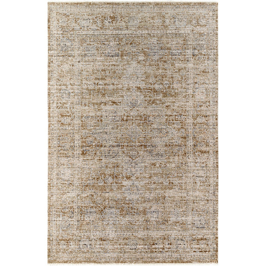 PANKTI Becki Owens x Livabliss Indoor & Outdoor Machine Washable Dark Brown Area Rug Flat