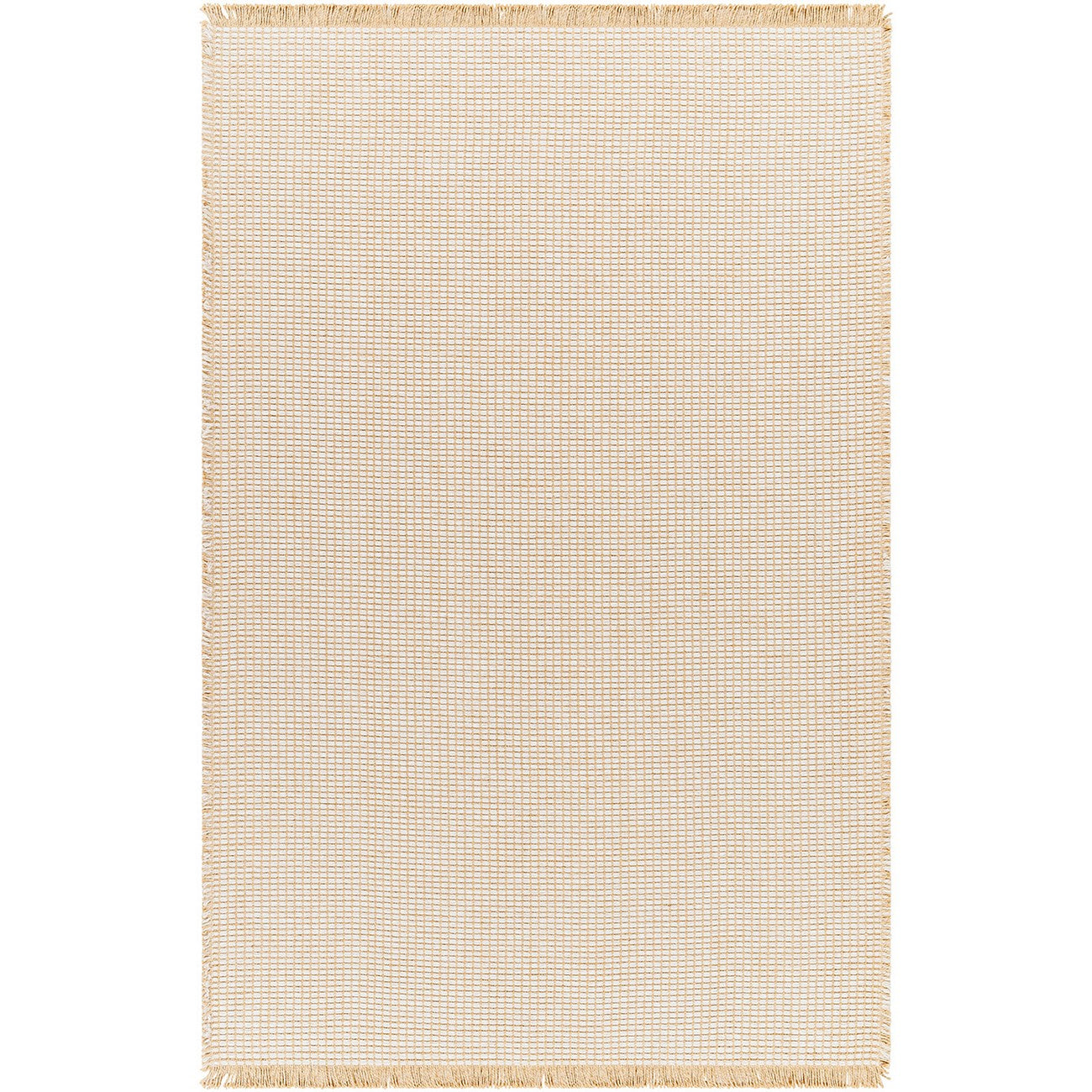 PAVI Becki Owens x Livabliss Solid and Border Mocha Jute Area Rug Flat