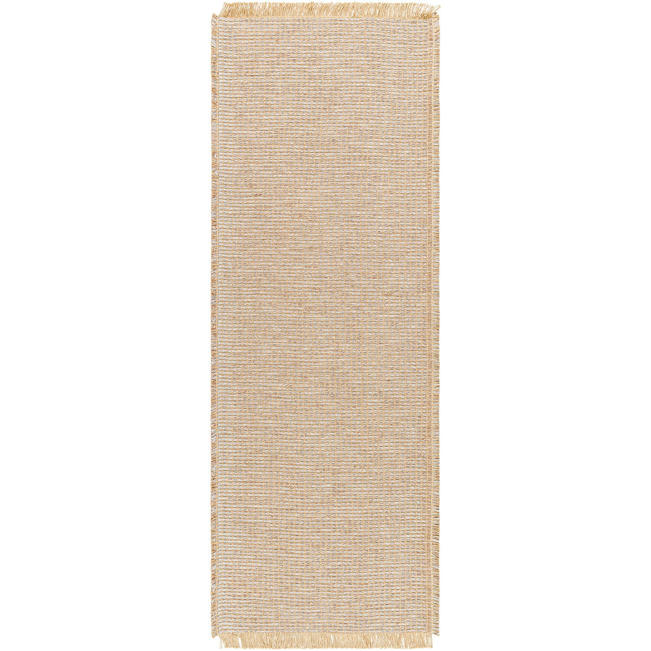 PAVI Becki Owens x Livabliss Solid and Border Taupe Jute Area Rug Flat