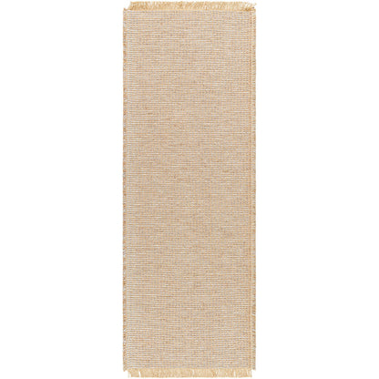 PAVI Becki Owens x Livabliss Solid and Border Taupe Jute Area Rug Flat