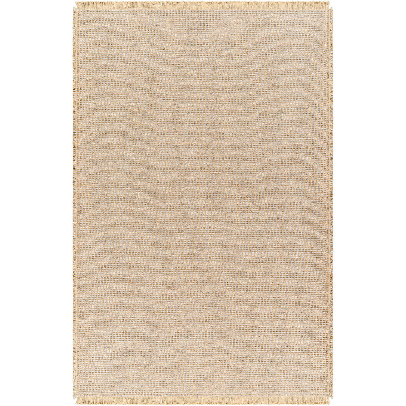 PAVI Becki Owens x Livabliss Solid and Border Taupe Jute Area Rug Flat