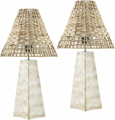 Palwancha Rattan Travertine Table Lamp