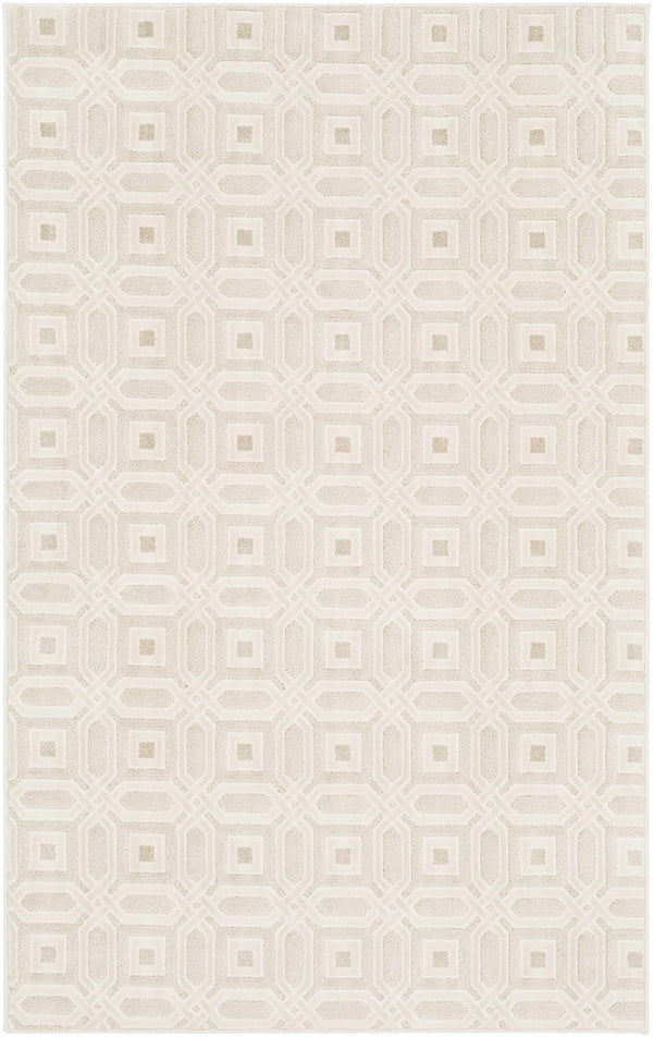 Custom Size Patrick Beige Geometric Rug