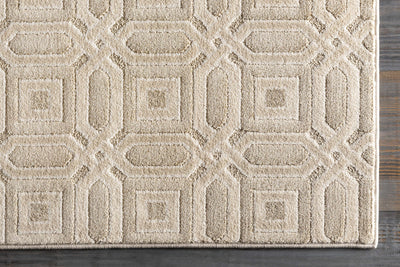 Custom Size Patrick Beige Geometric Rug