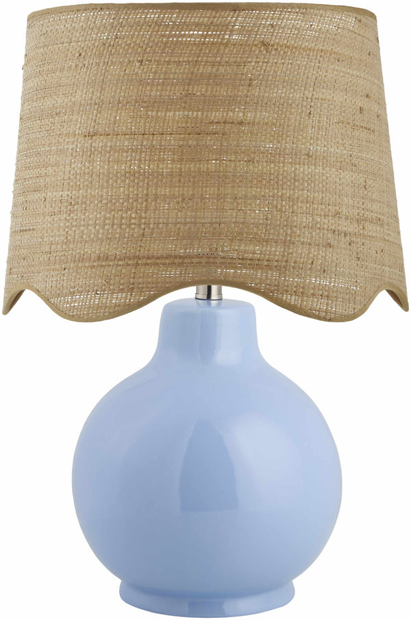 Pojezerje Blue Rattan Table Lamp