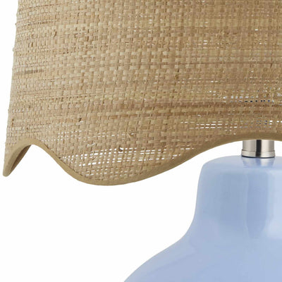 Pojezerje Blue Rattan Table Lamp