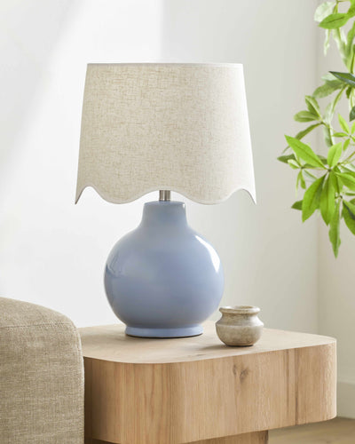 Pojezerje Blue & Wheat Table Lamp