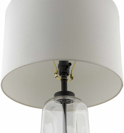 Polevskoy White Glass Table Lamp