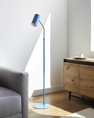 Pielavesi Blue Minimal Floor Lamp