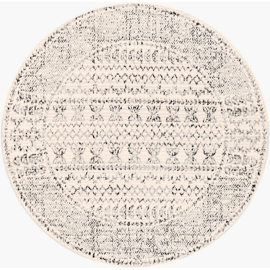 OLIMPIA Scandi Geometric Light Grey Area Rug Flat
