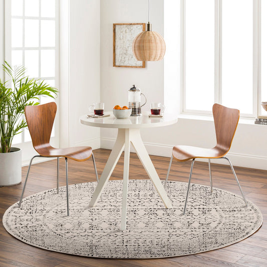 OLIMPIA Scandi Geometric Light Grey Area Rug Roomscene