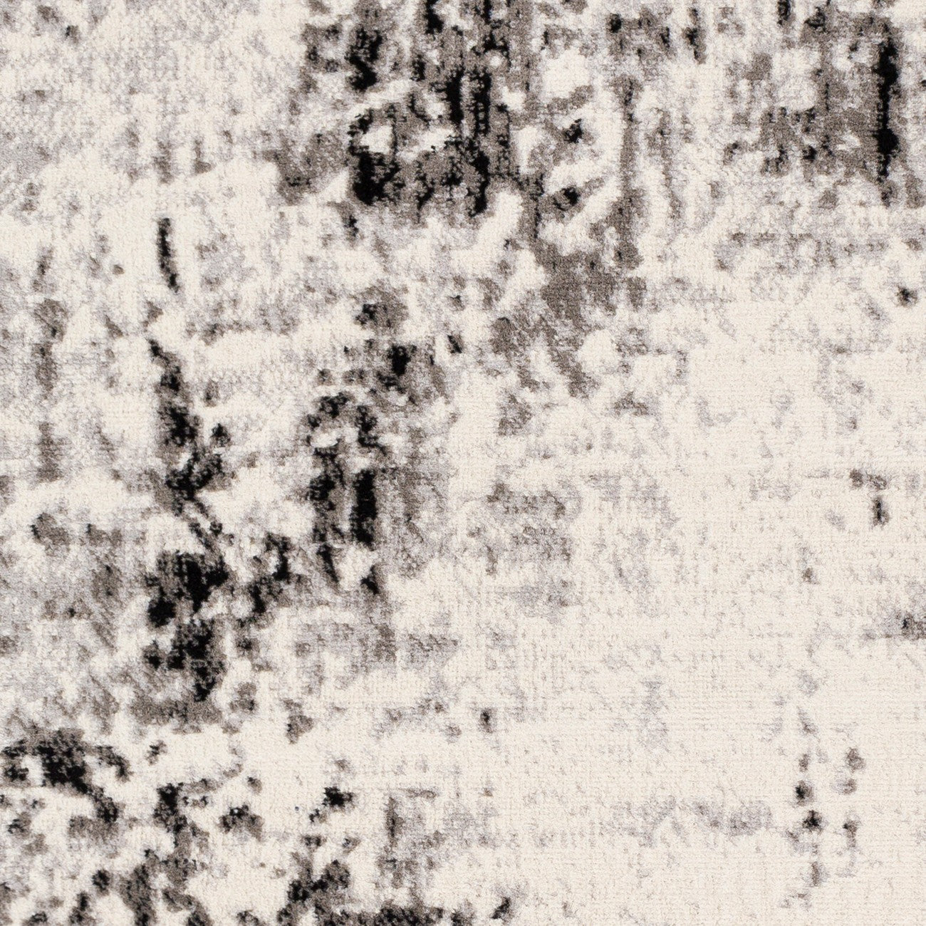 NATALIA Abstract Modern Marble Light Grey Area Rug Swatch