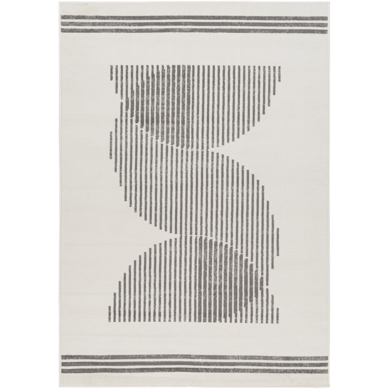 REILY Scandi Modern Medium Grey Area Rug Flat