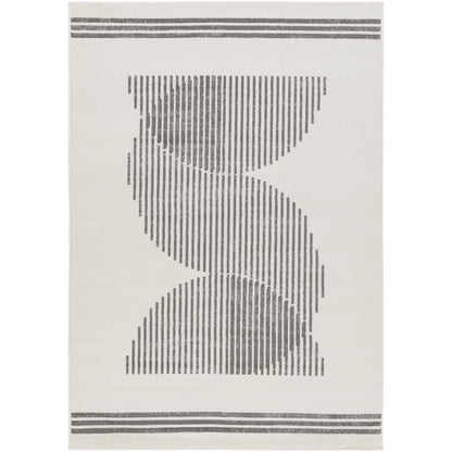 REILY Scandi Modern Medium Grey Area Rug Flat