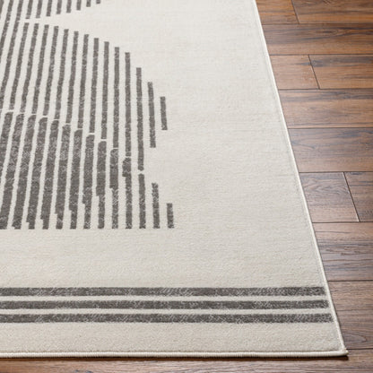REILY Scandi Modern Medium Grey Area Rug Front