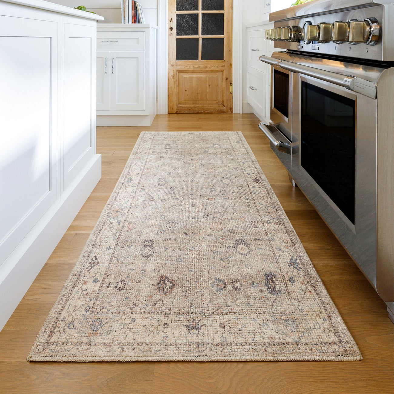RAVEENA Becki Owens x Livabliss Vintage Traditional Oriental Boho Camel Area Rug Roomscene