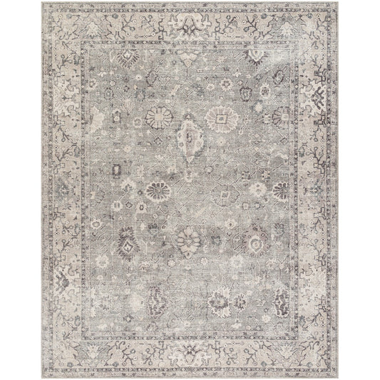 RAVEENA Becki Owens x Livabliss Vintage Traditional Oriental Boho Beige/Dark Brown Area Rug Flat