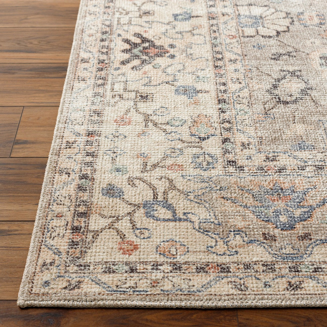 RAVEENA Becki Owens x Livabliss Vintage Traditional Oriental Boho Camel Area Rug Front