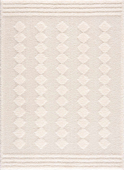 Hija Cream High-Low Area Rug