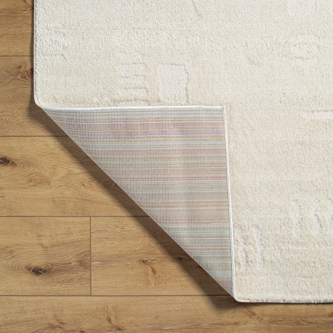 RITA Scandi Modern High Pile Ivory/Off-White Area Rug Fold