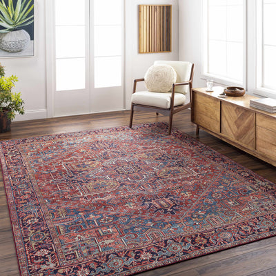 Ronneby Red Traditional Area Rug