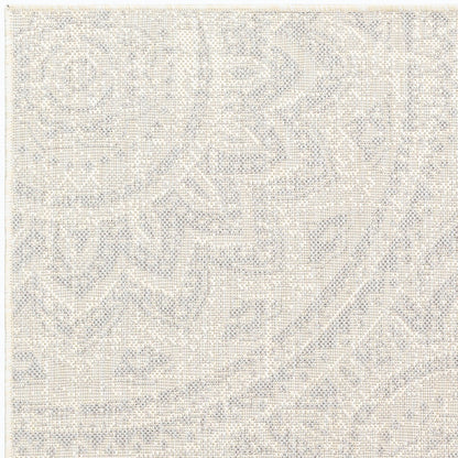 KELLY Indoor & Outdoor Cottage Light Grey/Cream Area Rug Zoom