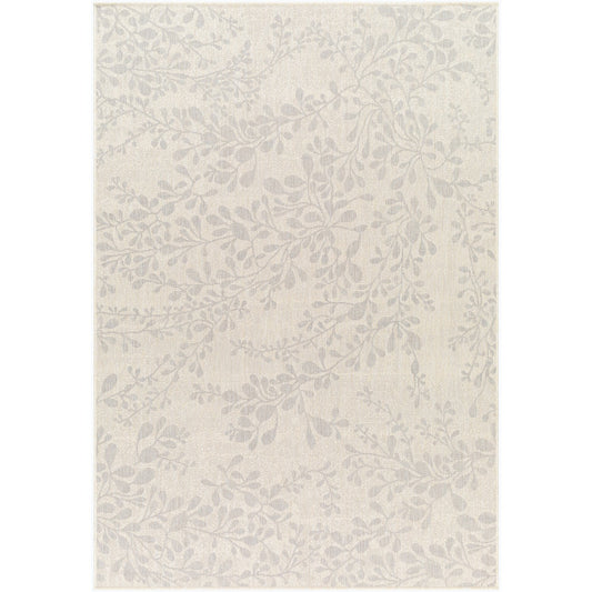 MOLLY Indoor & Outdoor Cottage Light Grey/Beige Area Rug Flat