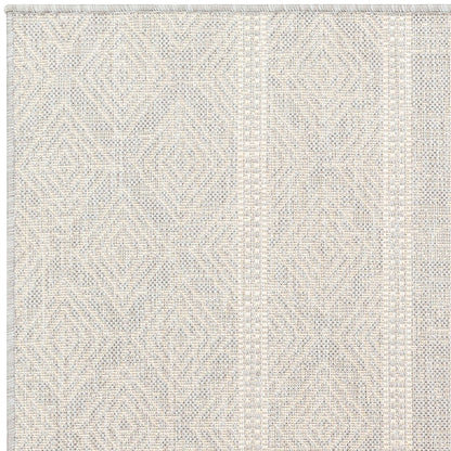 MADIE Indoor & Outdoor Global Light Grey/Cream Area Rug