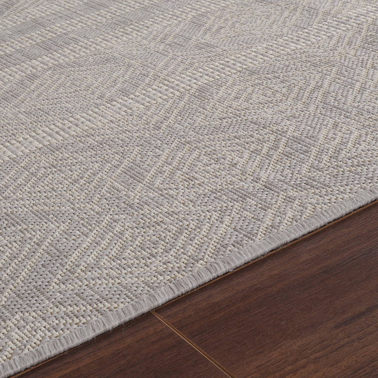MADIE Indoor & Outdoor Global Light Grey/Cream Area Rug
