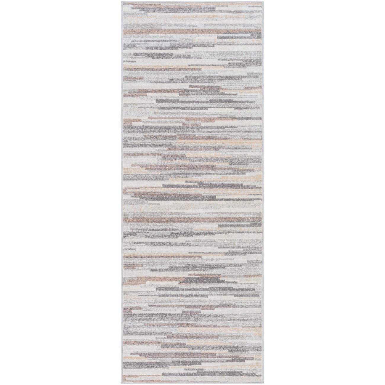 OLIVIA Scandi Modern Medium Grey/Tan/White Area Rug Flat
