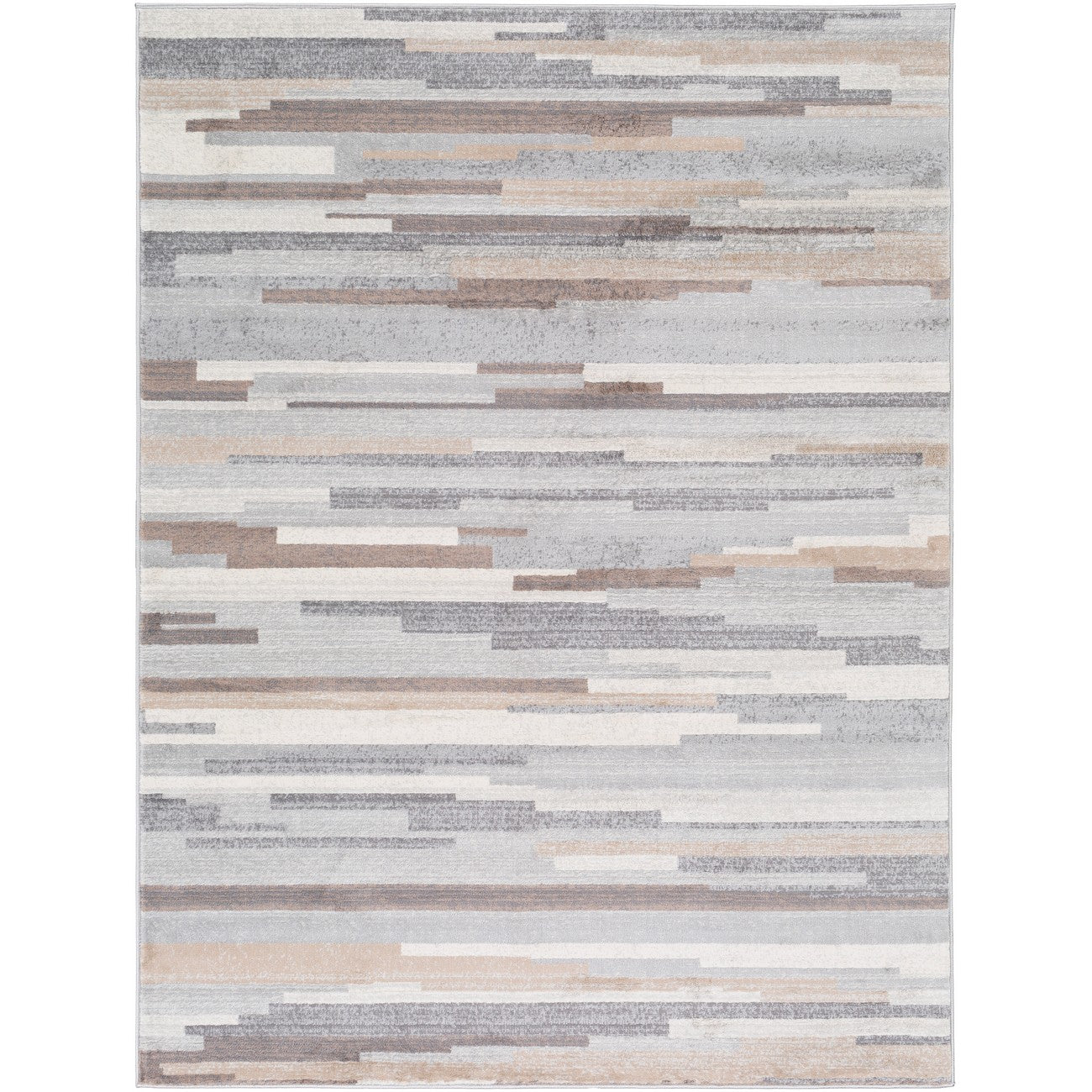 OLIVIA Scandi Modern Medium Grey/Tan/White Area Rug Flat