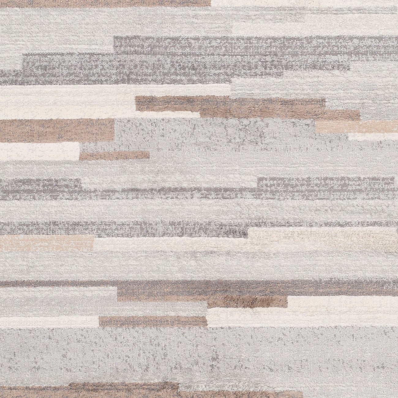 OLIVIA Scandi Modern Medium Grey/Tan/White Area Rug Swatch