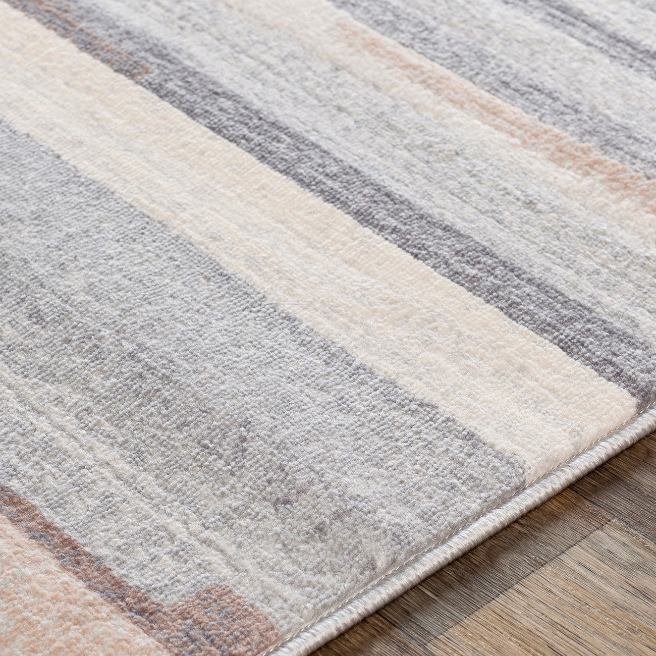 OLIVIA Scandi Modern Medium Grey/Tan/White Area Rug Texture