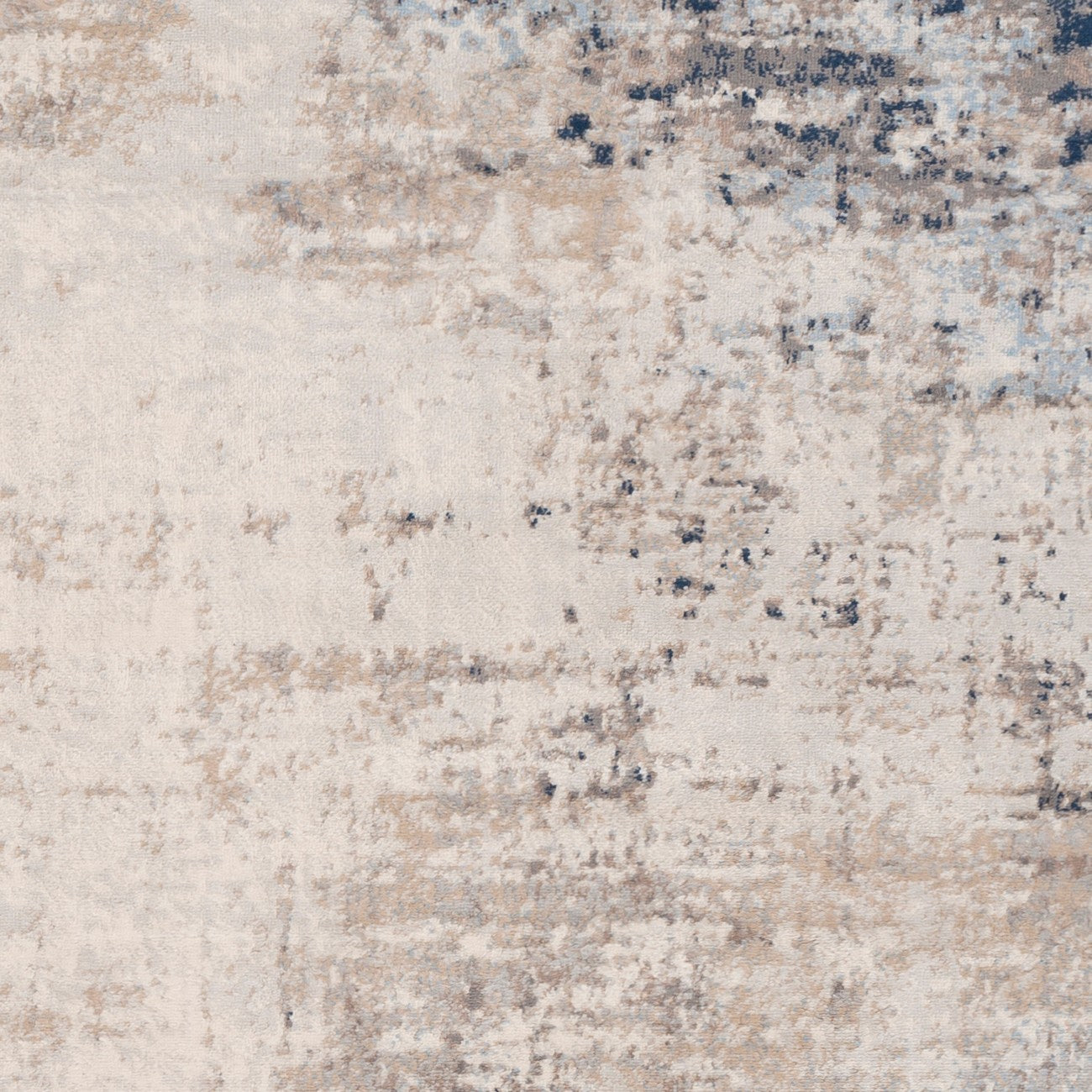 ALIX Abstract Modern Marble Blue/Ivory Area Rug Swatch
