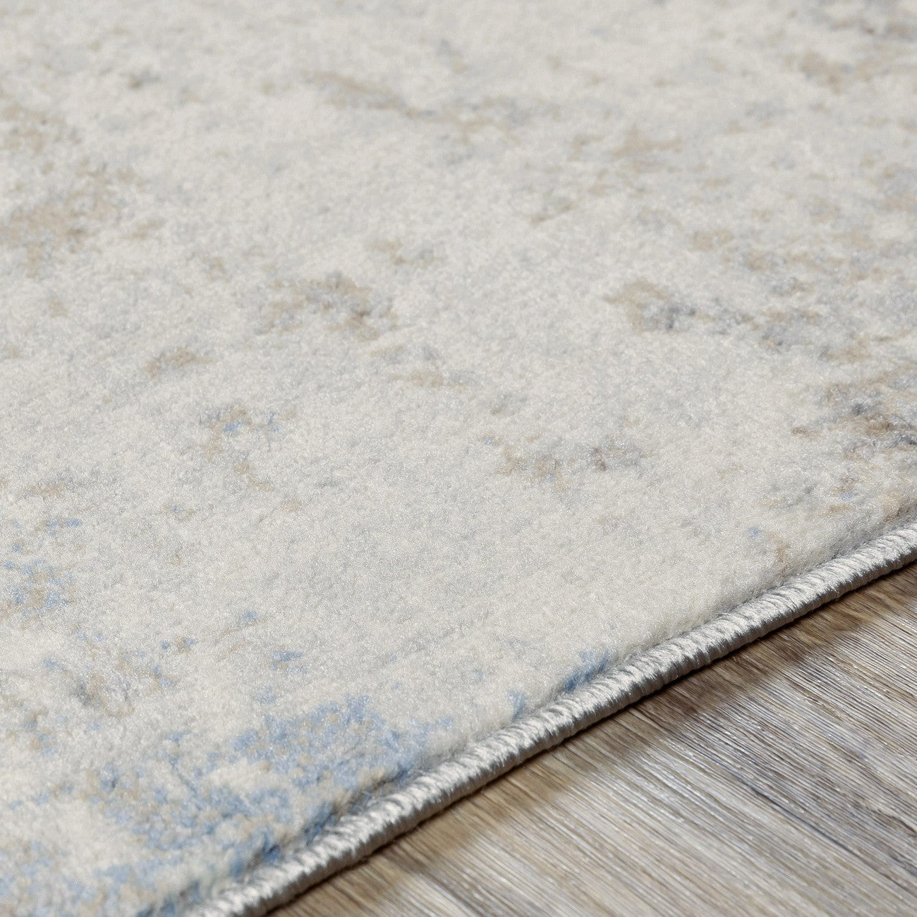 ALIX Abstract Modern Marble Blue/Ivory Area Rug Texture